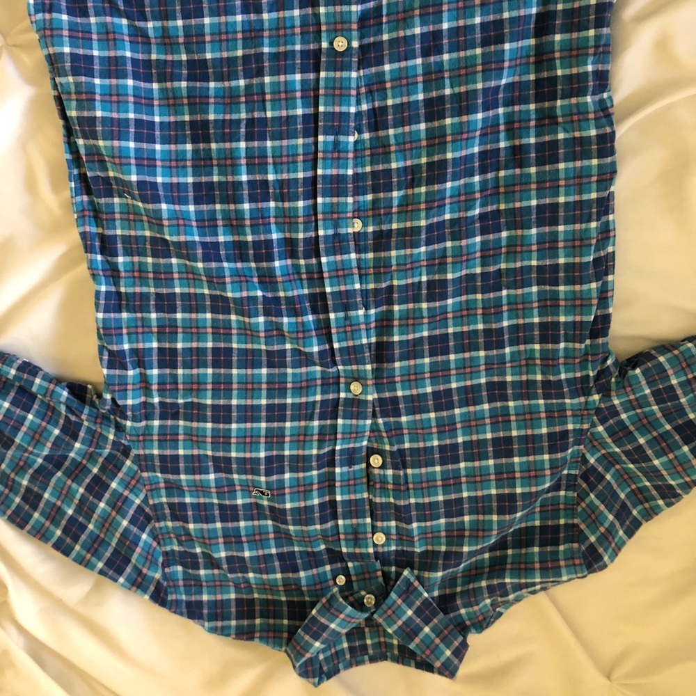 Kids XL vineyard vines button down shirt